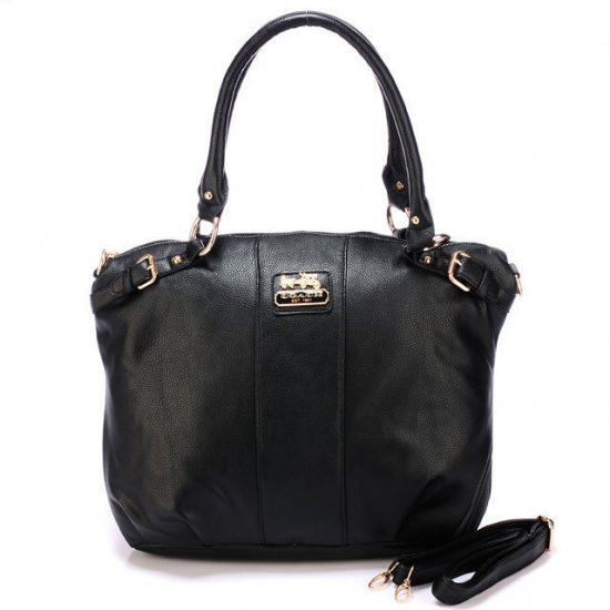 Coach Kelsey Smooth Medium Black Satchels BDS | Women - Click Image to Close